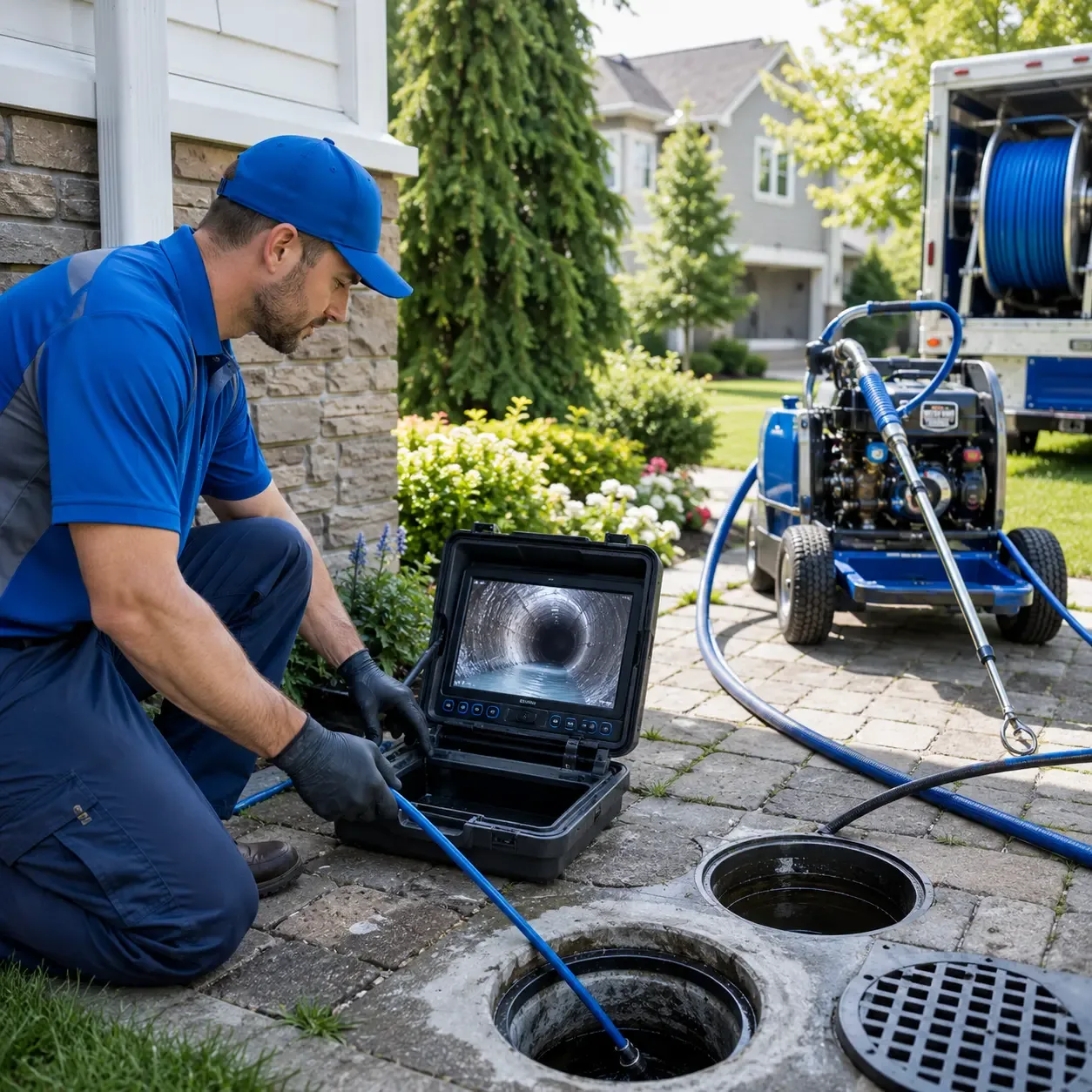 Outdoor drain cleaning professionals serving Huntsburg, OH