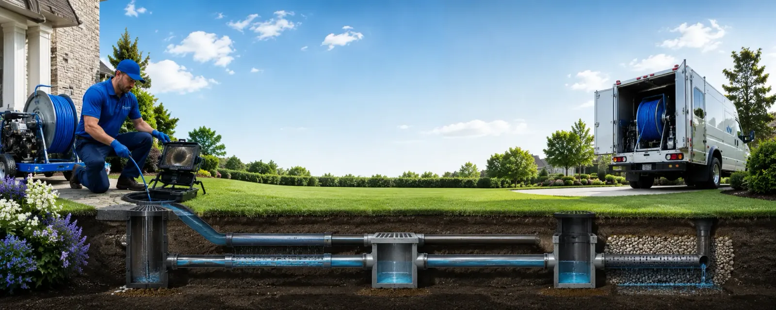 Outdoor drain cleaning information for Huntsburg, OH